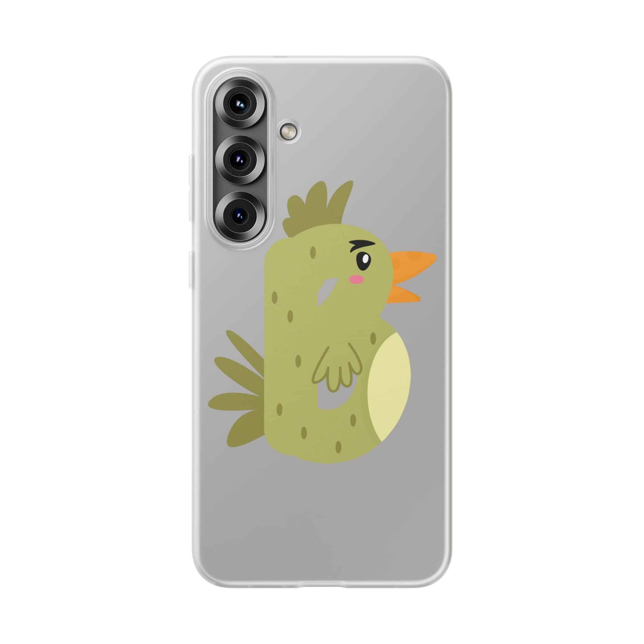 Samsung Flexi Case | Letter B Monogram Playful Chicken for Kids & Teens